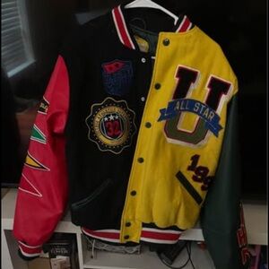 Varsity jacket. Worn once. Completely free of imper